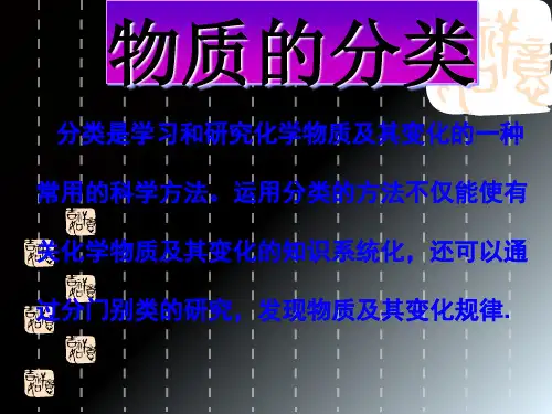 浙教版科学九上2.4物质的分类实用教学课件