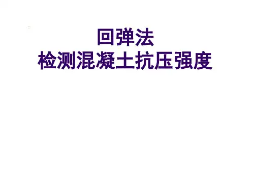 土木工程结构—回弹法检测混凝土抗压强度