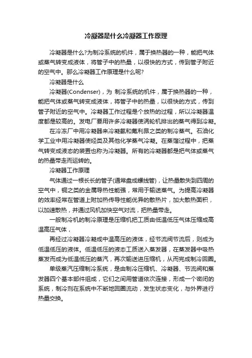 冷凝器是什么冷凝器工作原理