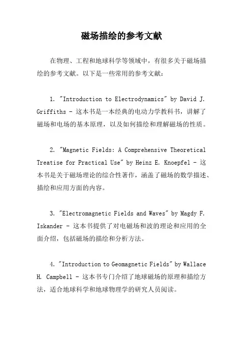 磁场描绘的参考文献