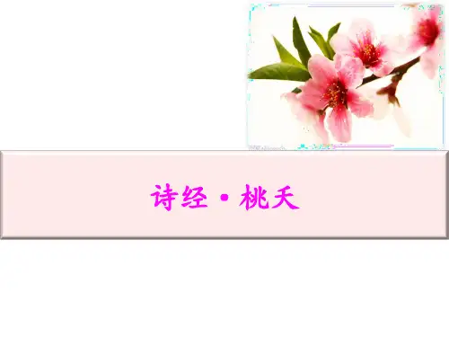 诗经-桃夭-上课讲义