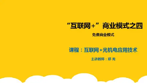 【实用】互联网商业思维免费商业模式PPT文档