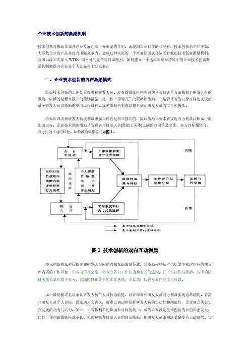 企业技术创新的激励机制