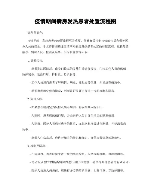 疫情期间病房发热患者处置流程图