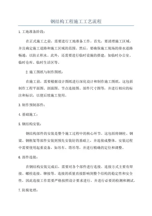 钢结构工程施工工艺流程