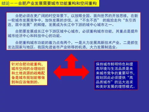 合肥市城市发展战略规划汇报2