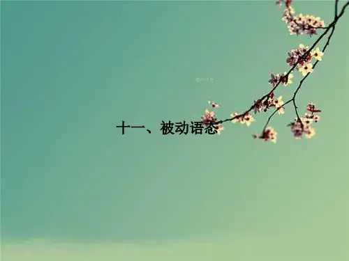 高考英语语法复习： 被动语态.ppt
