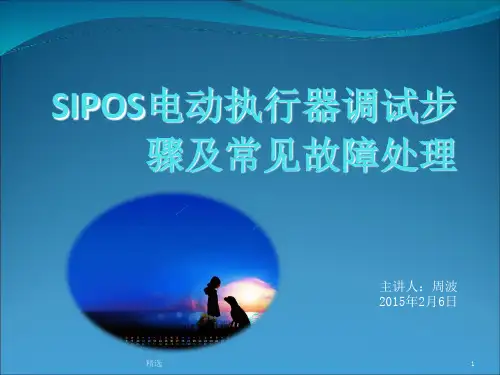 SIPOS电动执行器调试步骤及常见故障处理ppt课件