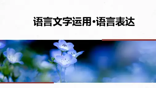 赏析词语和句子表达效果 课件71张-2025届高考语文复习