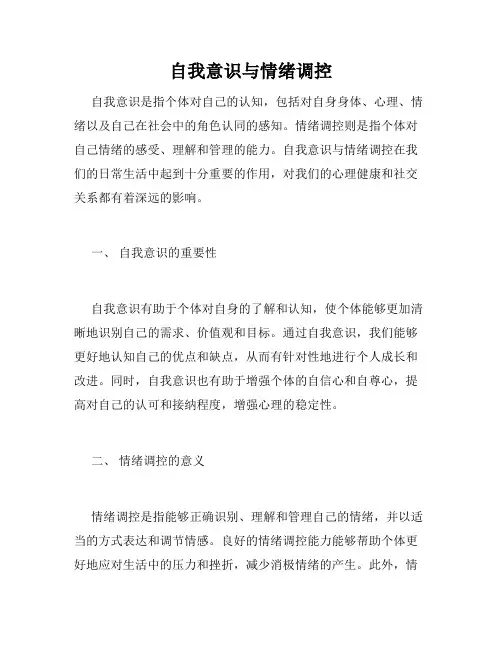 自我意识与情绪调控