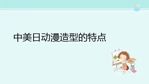 美术基础中美日动漫造型的特点-完整版PPT课件