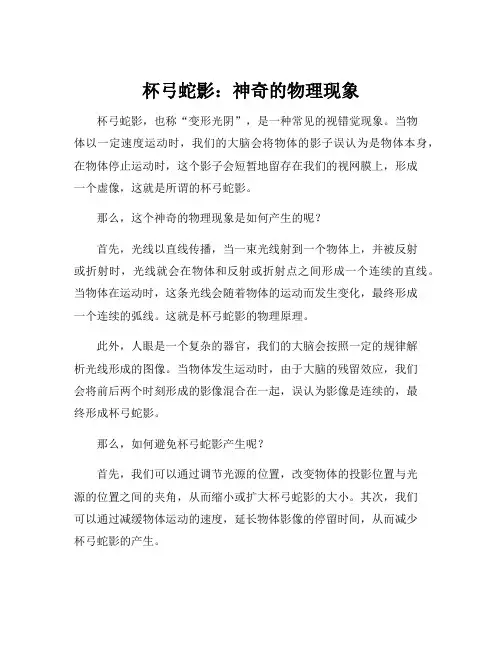 杯弓蛇影物理原理