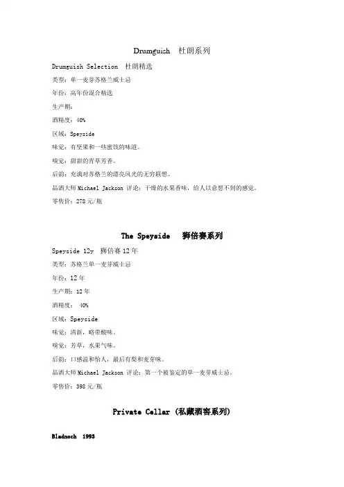 酒的介绍完整版