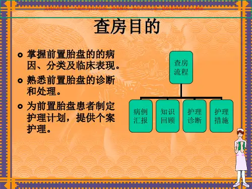 完全性前置胎盘的护理查房课件