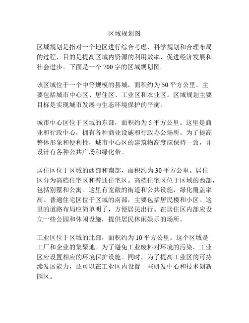 区域规划图