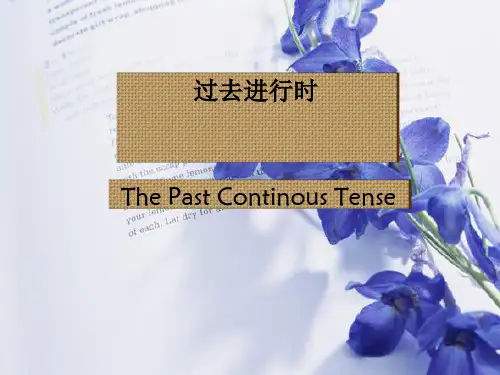 初中英语：过去进行时 PPT课件 图文