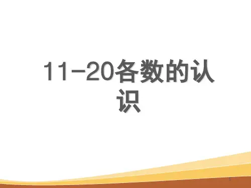 11-20各数的认识(课堂PPT)