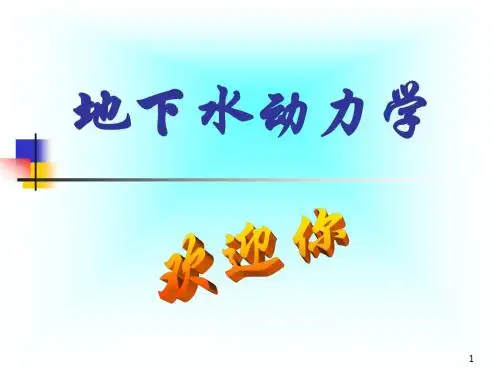 地下水动力学