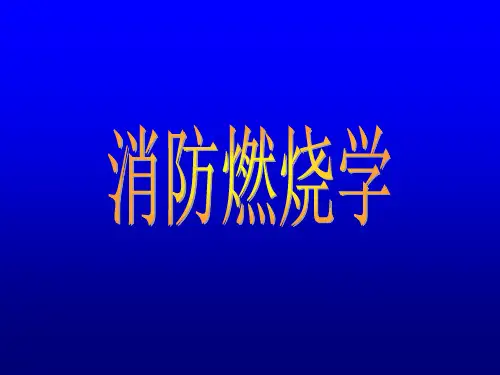 消防燃烧学 PPT课件