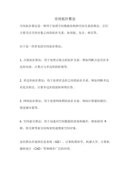 空间拓扑算法