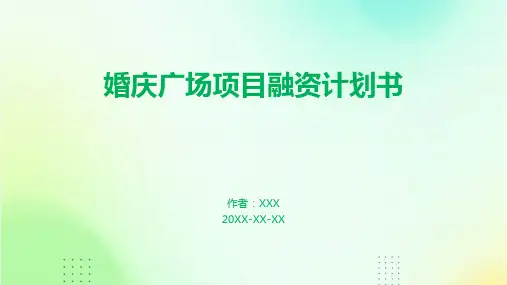 婚庆广场项目融资计划书