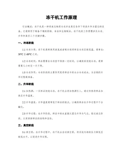 冻干机工作原理