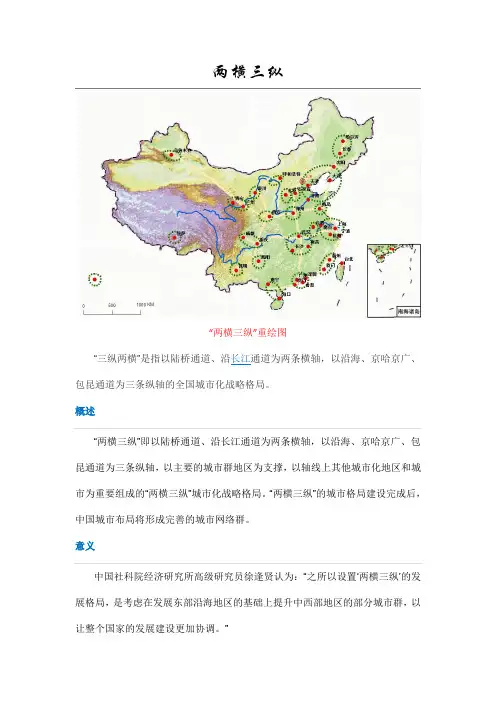 两横三纵
