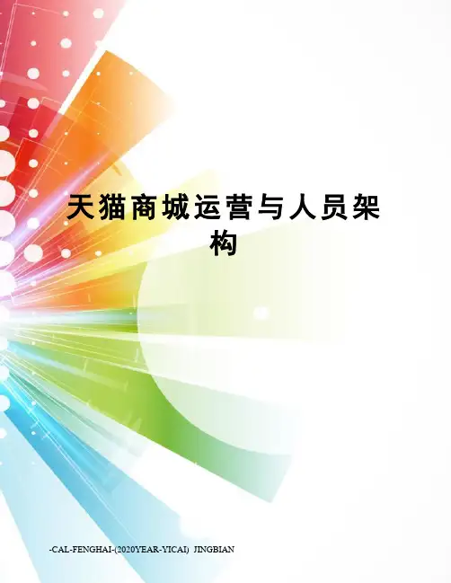 天猫商城运营与人员架构