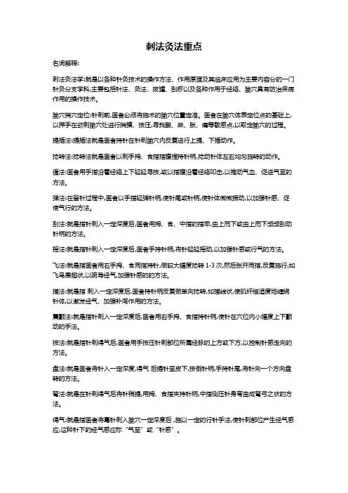 刺法灸法重点 (2)