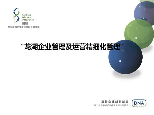 龙湖地产运营及计划精细化管理培训