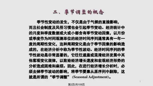 第经济时间序列的季节调整分解和平滑方法