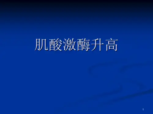 肌酸激酶升高PPT学习课件