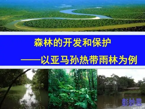 人教版地理必修三2.2森林的开发和保护课件(共39张PPT)