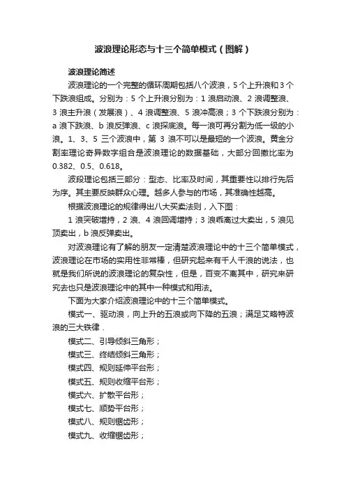 波浪理论形态与十三个简单模式（图解）
