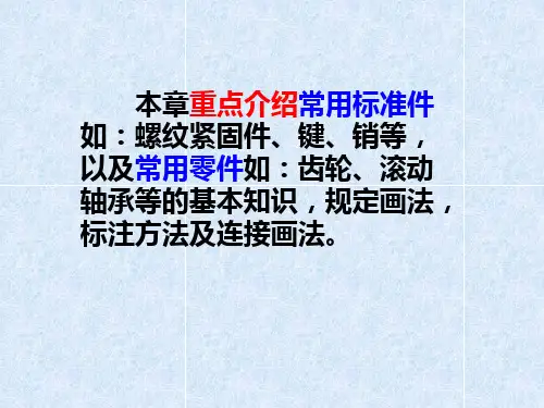 机械制图标准件和常用件