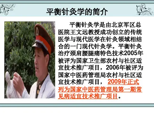 平衡针灸申主任课件