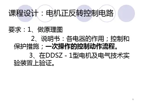 电机学课程设计报告PPT课件