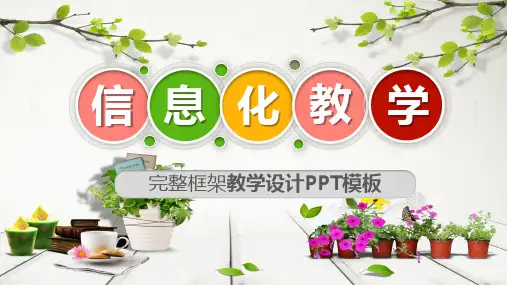完整框架教学设计PPT模板