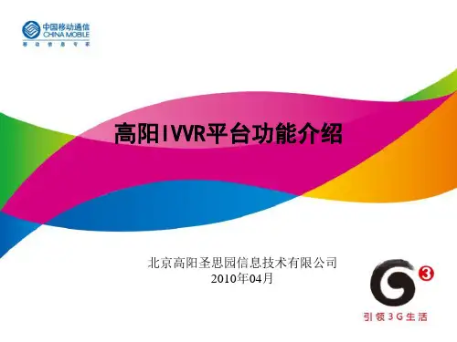 IVVR平台功能简介