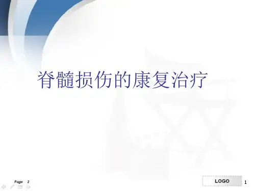 脊髓损伤的康复治疗PPT幻灯片课件