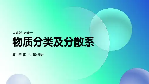 物质分类课件-高一化学人教版(2019)必修第一册