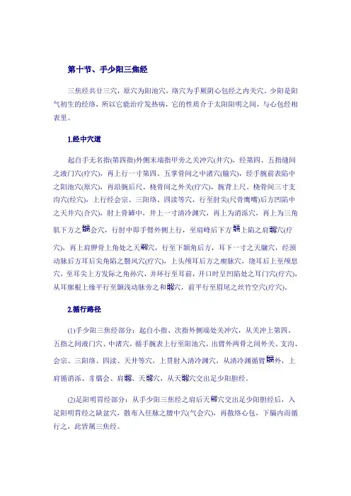 手少阳三焦经