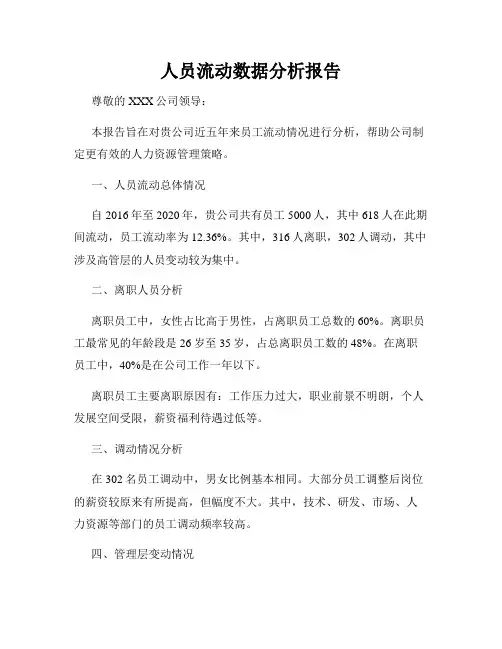 人员流动数据分析报告