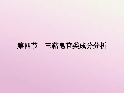 三萜皂苷类成分分析
