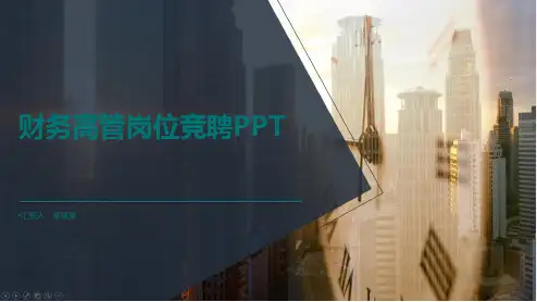 财务高管岗位竞聘ppt