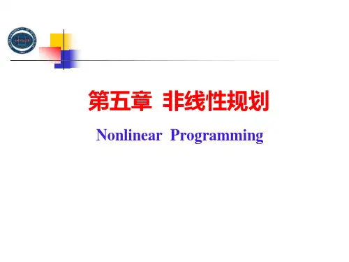 第5章 非线性规划