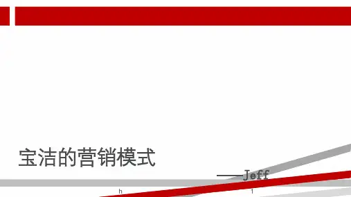宝洁的营销模式