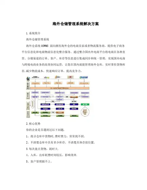 海外仓储管理系统解决方案