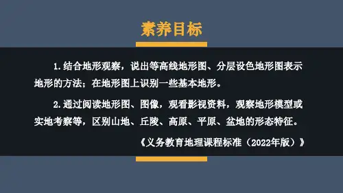 2024年秋新人教版七年级地理上册 第二节 地形图的判读(课件)