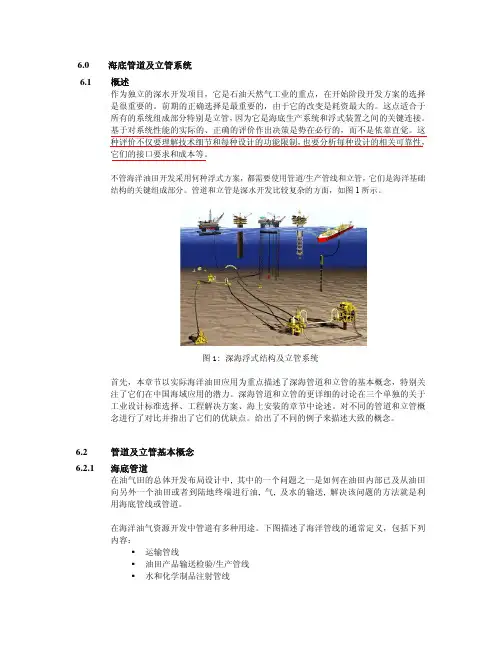 海底管道及立管系统